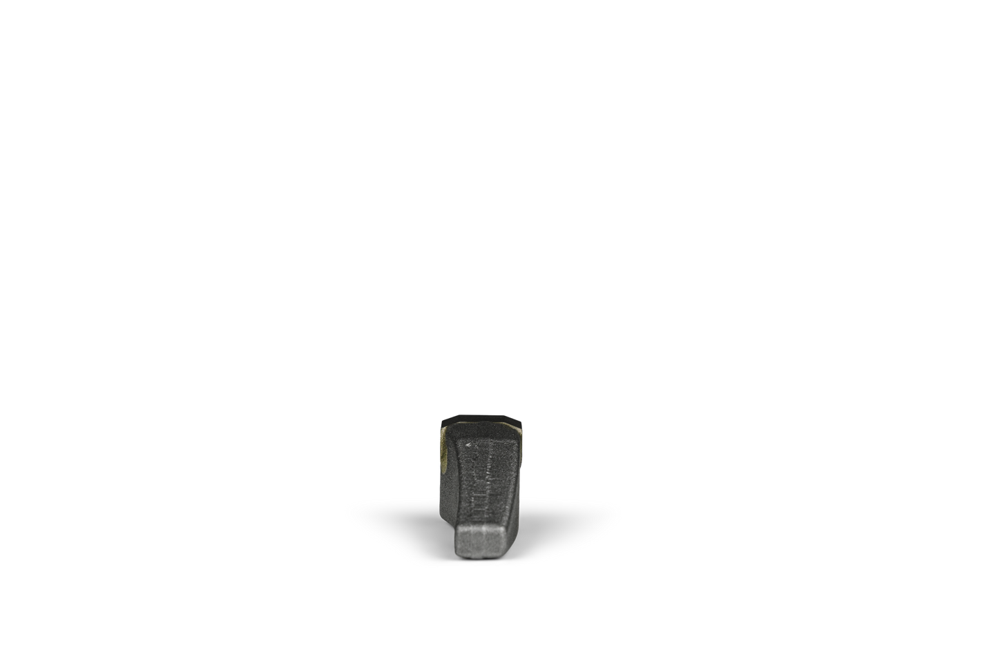 HRT® weld-on tip with abrasion resistant carbide tip (68x25x33mm). Right version