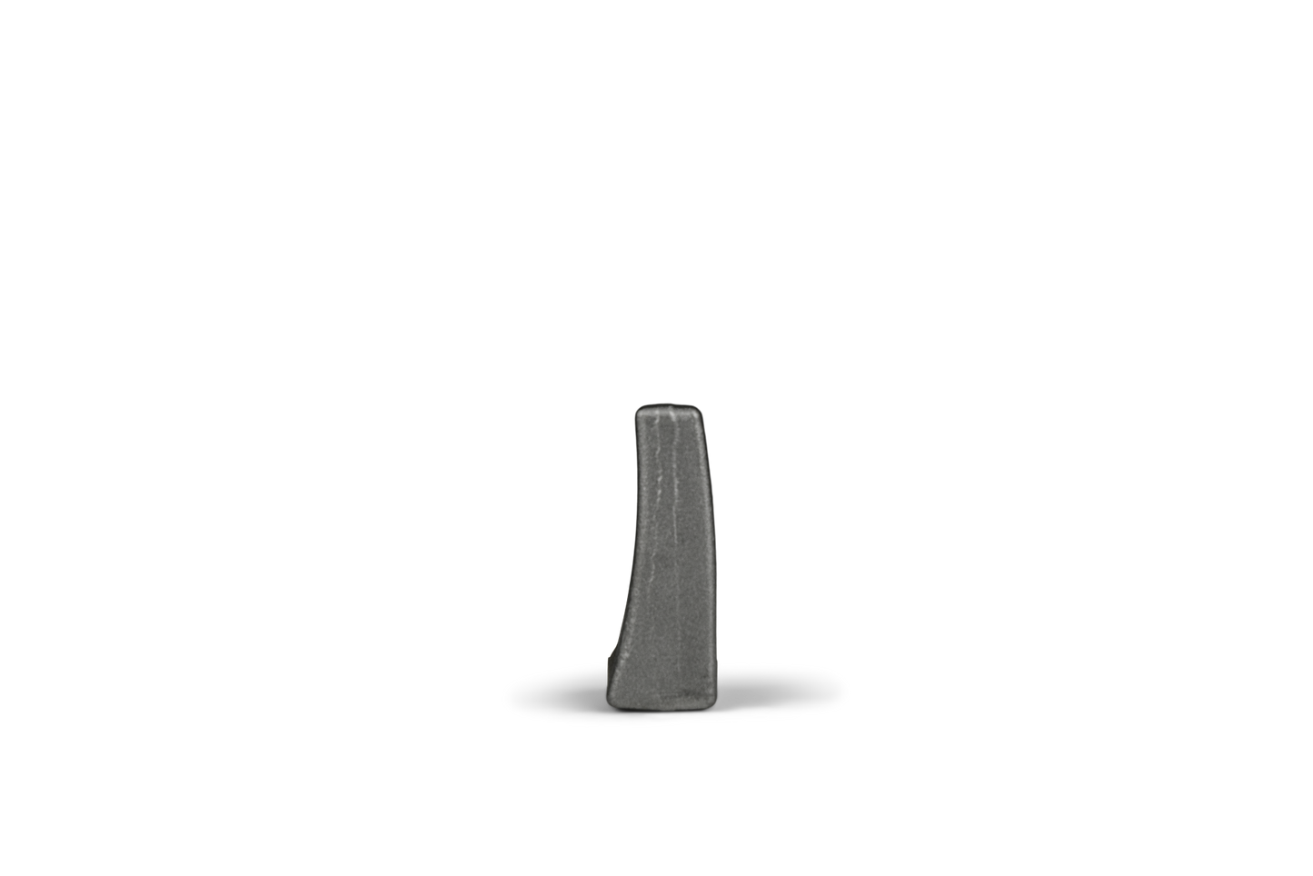 HRT® weld-on tip with abrasion resistant carbide tip (68x25x33mm). Right version