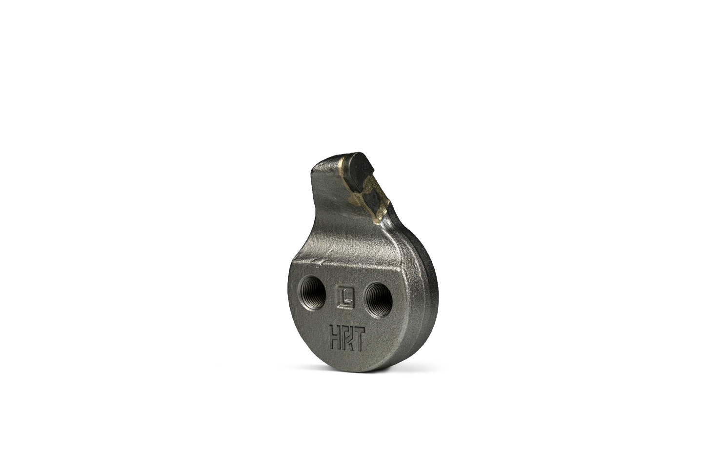HRT® tool fitting stump grinders from Rayco, FSI, Carlton, and Vermeer. Left tool with threaded 5/8" UNF holes