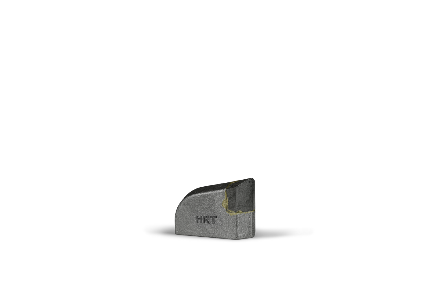 HRT® weld-on tip with abrasion resistant carbide tip (59,5x28x40,5mm). Version with 2 m12 holes