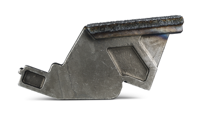 HRT®-Gegenmesser passend für Hochgeschwindigkeits-Zerkleinerer von Doppstadt und Terex (passend für alte Typen der Baureihen AK und TBG) mit WearShield® um das komplette Gegenmesser